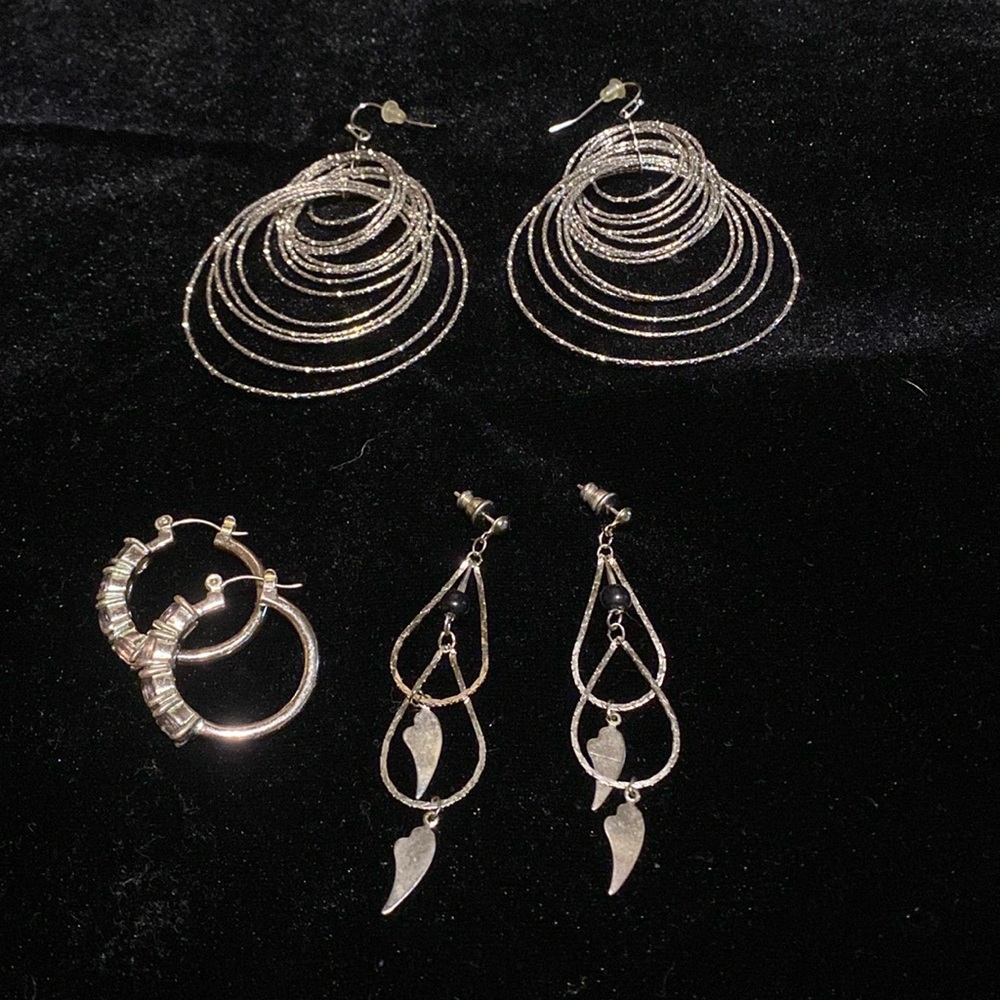 Three earring sets
